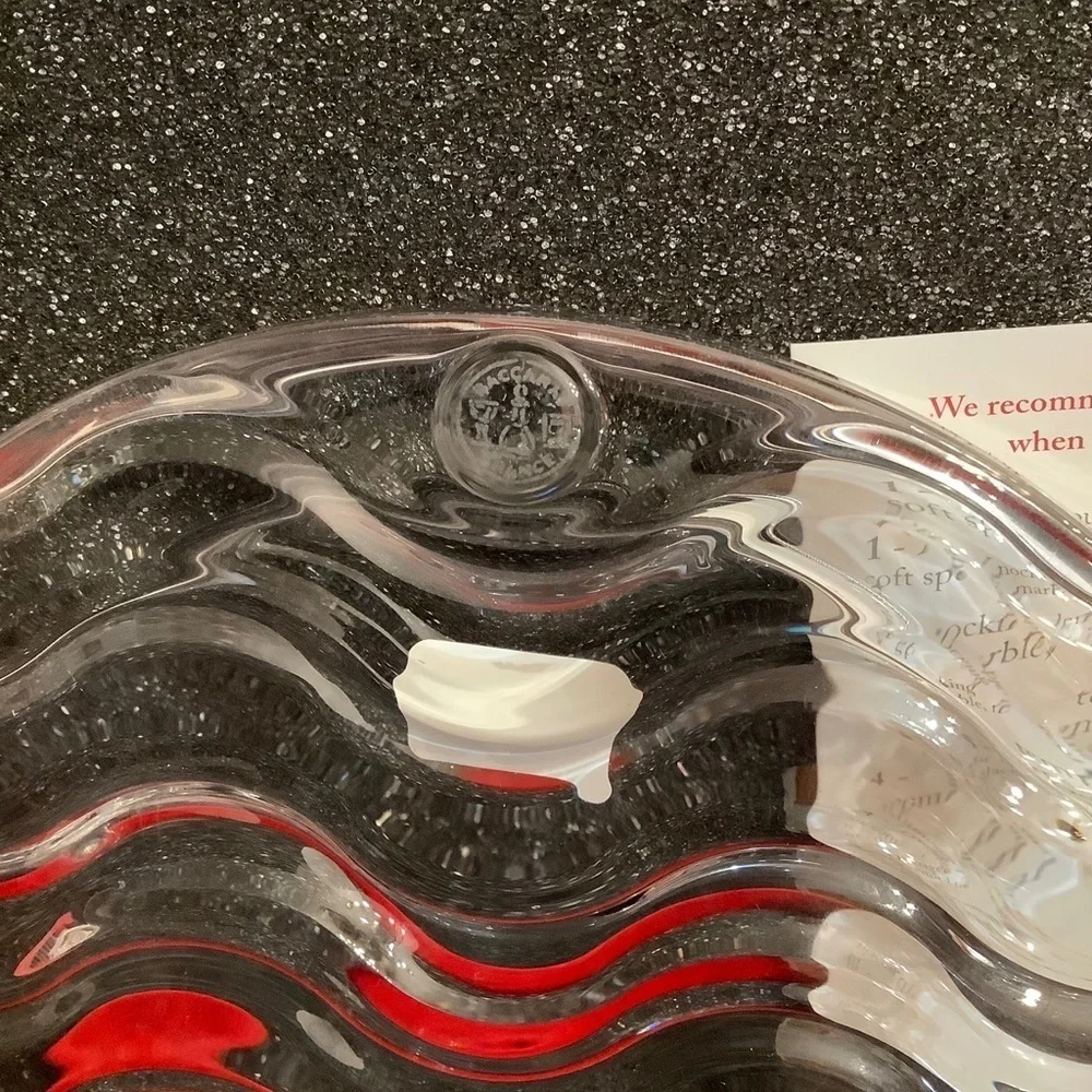 Baccarat Round Waved Crystal Trinket Dish 5” in.​​​​ - Picture 7 of 9